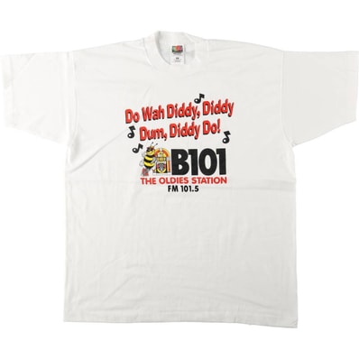 古着 90年代 フルーツオブザルーム FRUIT OF THE LOOM BEST ラジオ局 アドバタイジングTシャツ USA製 メンズXL相当 ヴィンテージ/eaa656479