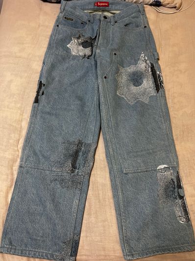 Supreme Nate Lowman Double Knee Painter Pant "Denim"