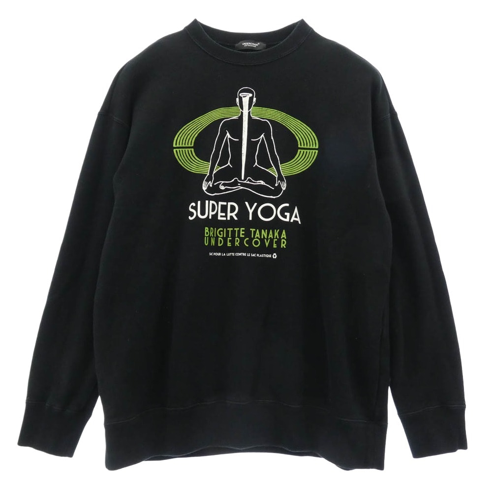 UNDERCOVER アンダーカバー スウェット 24AW UC2D1894-2 Brigitte Tanaka SUPER YOGA スパー ヨガ スウェット トレーナー ブラック系 2【中古】