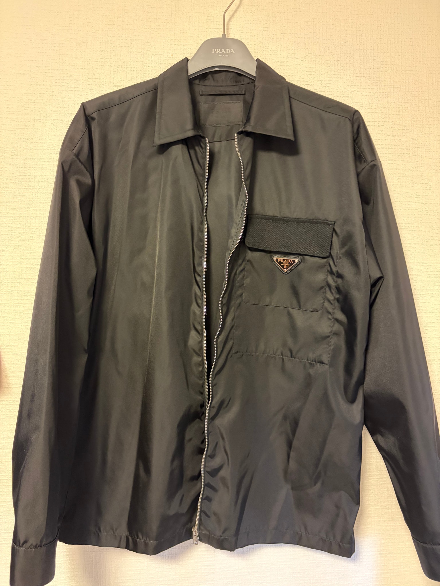 PRADA Men's Re-Nylon Shirt "Black"