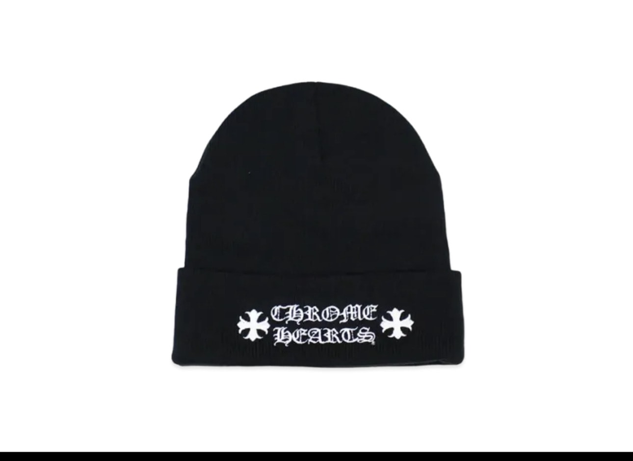 Chrome Hearts Wool Watch Cap Logo Embroidery Beanie "Black"