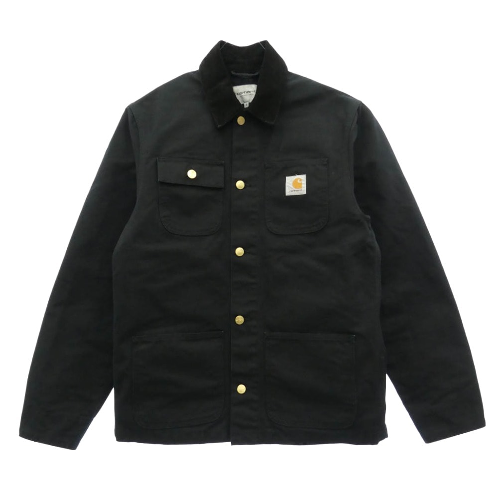 Carhartt カーハート I031519 00E MICHIGAN COAT ミシガンコート カバーオール ダック生地 ジャケット ブラック系 S【中古】