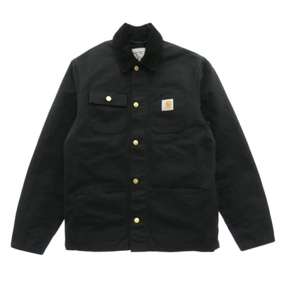 Carhartt カーハート I031519 00E MICHIGAN COAT ミシガンコート カバーオール ダック生地 ジャケット ブラック系 S【中古】