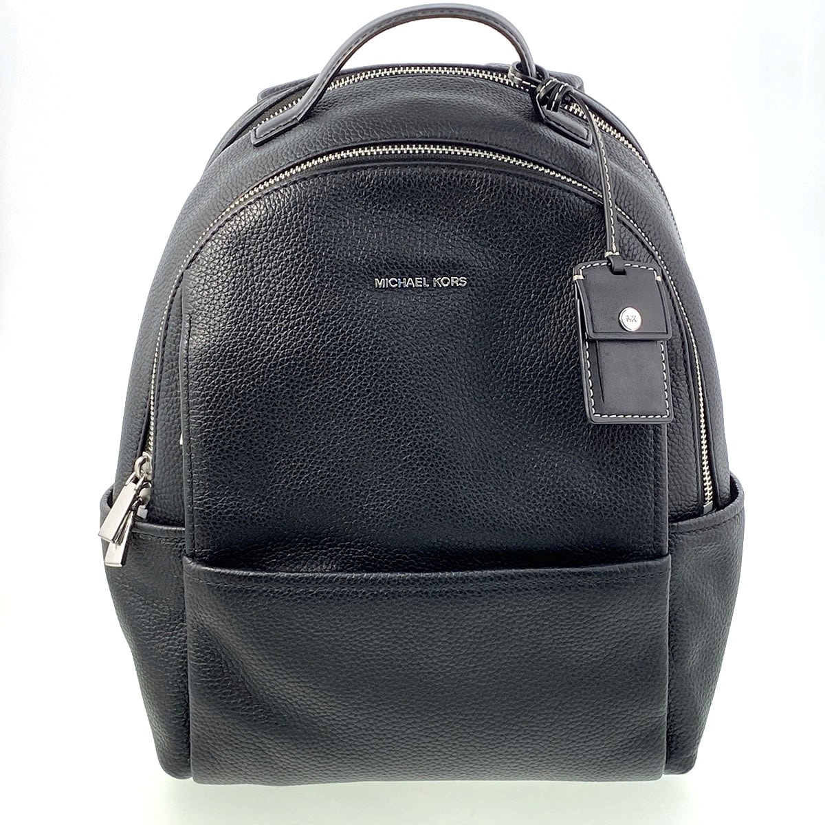 Michael Kors マイケルコース SABLE ペブルレザー リュック・デイパック レザー ブラック レディース【中古】
