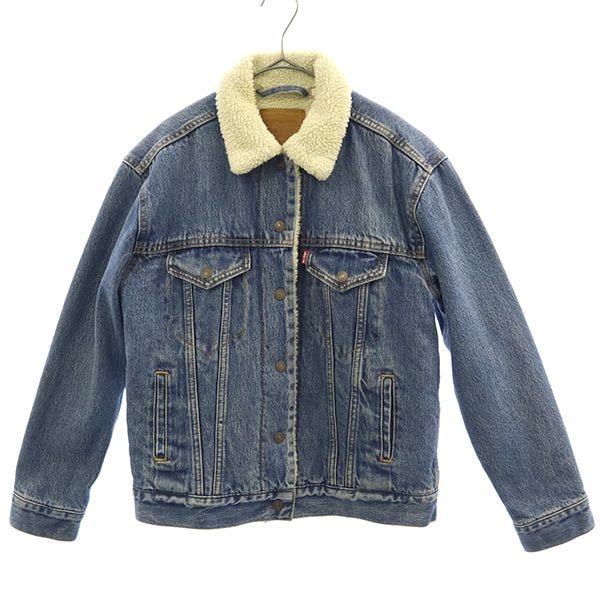 Levi's リーバイス ロゴボタン デニムジャケット XS ブルー ジージャン