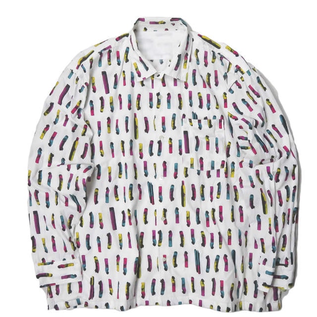 SSZ エスエスズィー 21SS TABACCO SHIRT タバコシャツ 11-11-6624-139 M ホワイト プリント SSZ ANTHEMS トップス mc66979