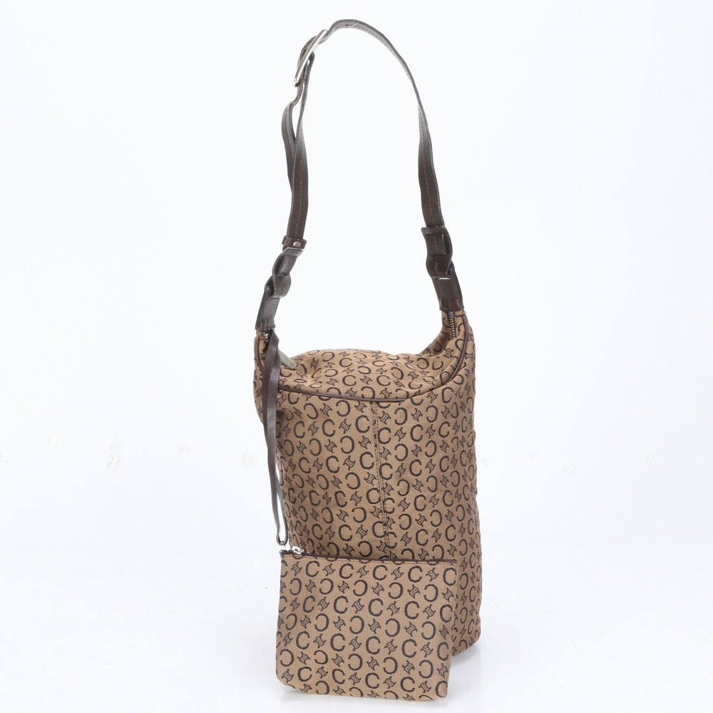 ■美品 セリーヌ Cマカダムポーチ 付ショルダーバッグ