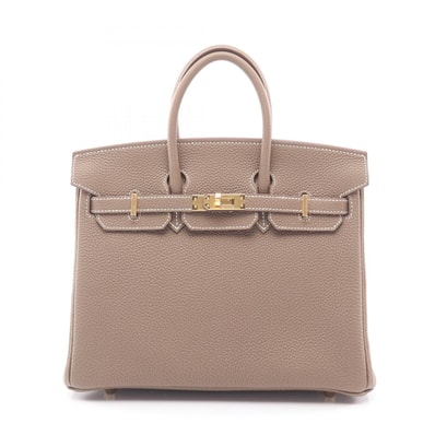 エルメス HERMES バーキン25 エトゥープ ハンドバッグ バッグ トゴ トゴ K刻印(2025年製造) レディース グレー系 【中古】