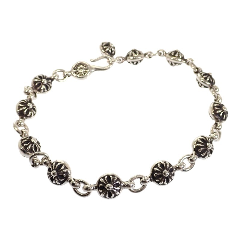 Chrome Hearts #1 Cross Ball Bracelet "Silver"