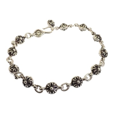 Chrome Hearts #1 Cross Ball Bracelet "Silver"