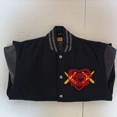 HUMAN MADE x KAWS Made Varsity Jacket #2 "Black"