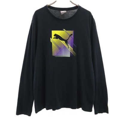PUMA プーマ 長袖 Tシャツ XL ブラック ロンT