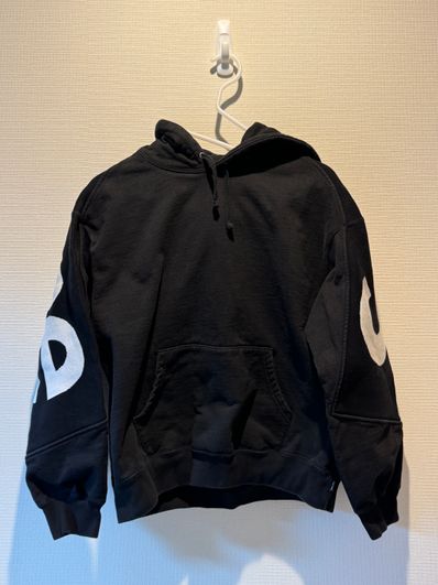 Supreme Big Logo Jacquard Hooded Sweatshirt "Black"