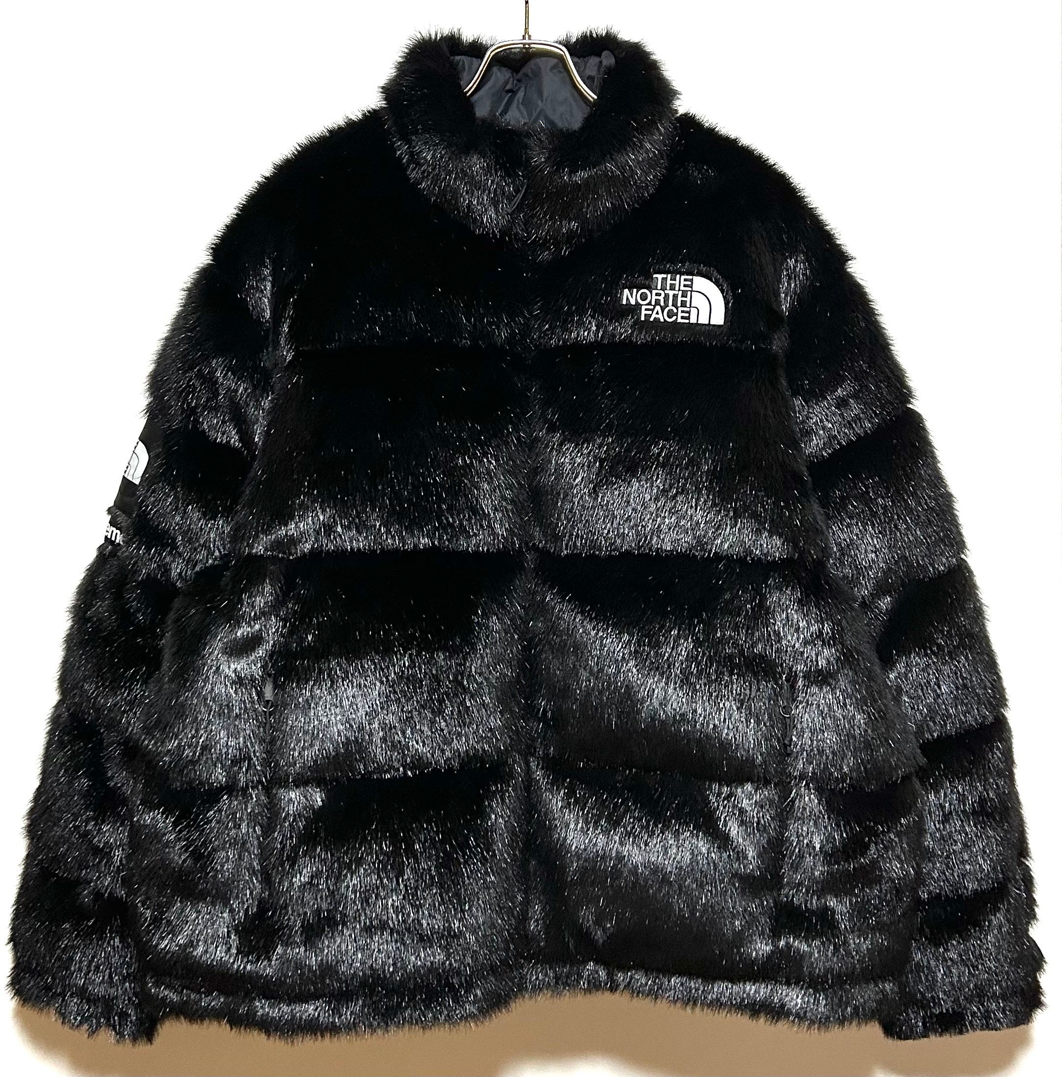 Supreme x The North Face Faux Fur Nuptse Jacket "Black"