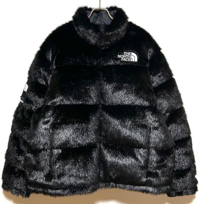 Supreme x The North Face Faux Fur Nuptse Jacket "Black"