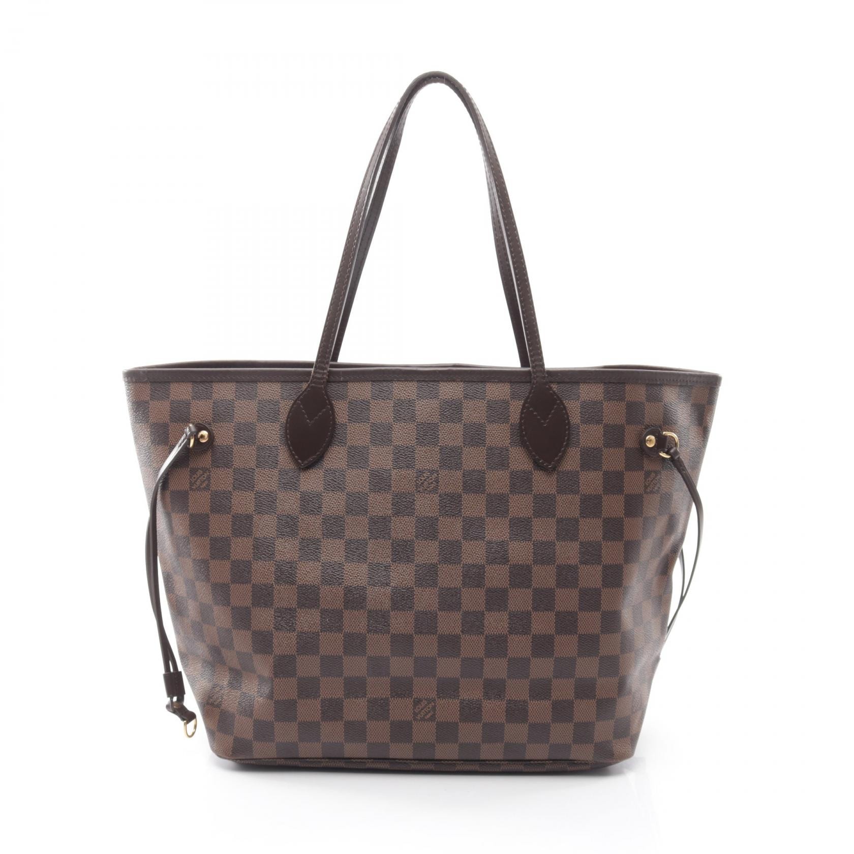 ルイ・ヴィトン LOUIS VUITTON ネヴァーフルMM ダミエエベヌ トートバッグ バッグ PVCコーティングキャンバス レザー レディース ブラウン系 N51105 【中古】
