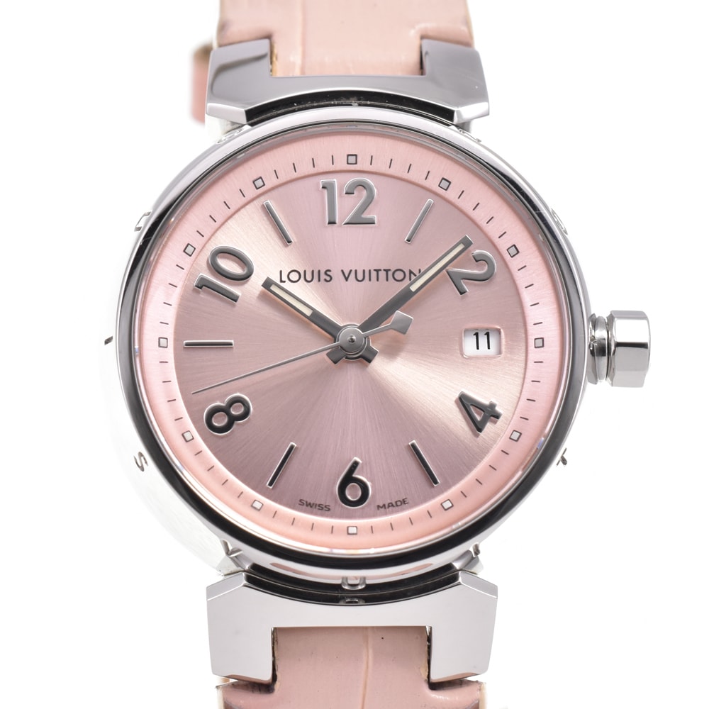 ルイ・ヴィトン LOUIS VUITTON Q121X タンブール クォーツ レディース 美品 袋付き P#145947