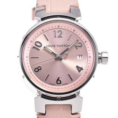 ルイ・ヴィトン LOUIS VUITTON Q121X タンブール クォーツ レディース 美品 袋付き P#145947