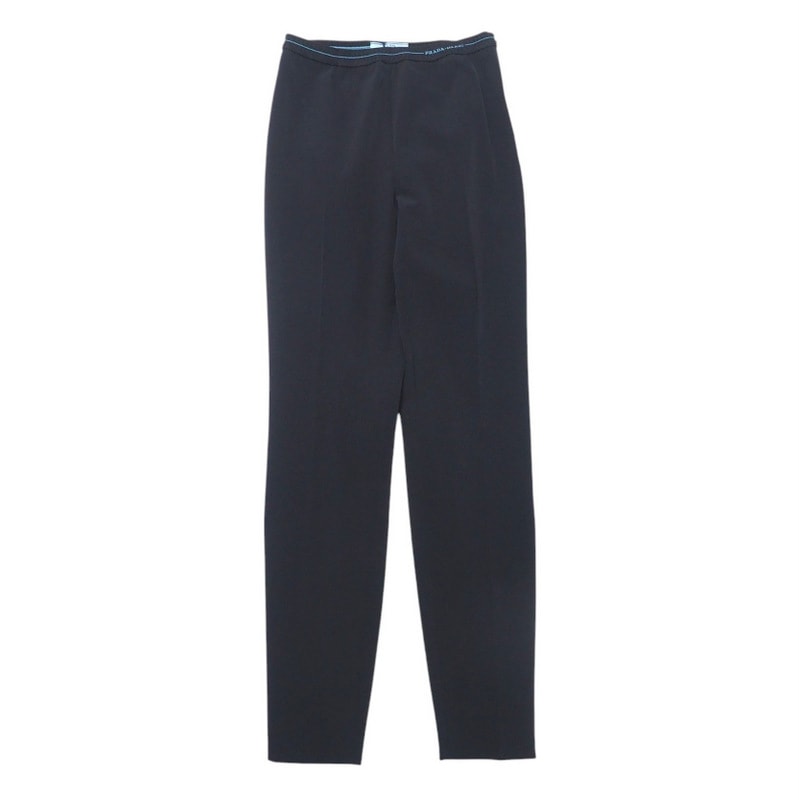 ■美品■PRADA プラダ パンツ サイズ38S サイドジップ ストレッチ スキニーパンツ イタリア製 ブランド古着【中古】20250121/RA3006