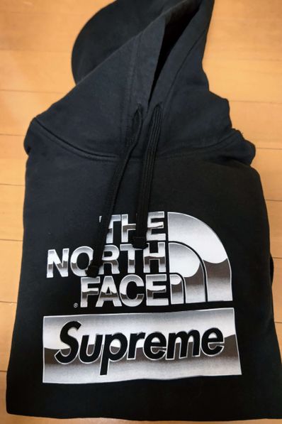 Supreme x The North Face Metallic Logo Hooded Sweatshirt "Black"
