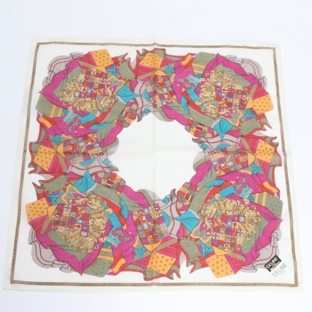美品 セリーヌ タグ付 スカーフ ストール レディース REE DT45-8