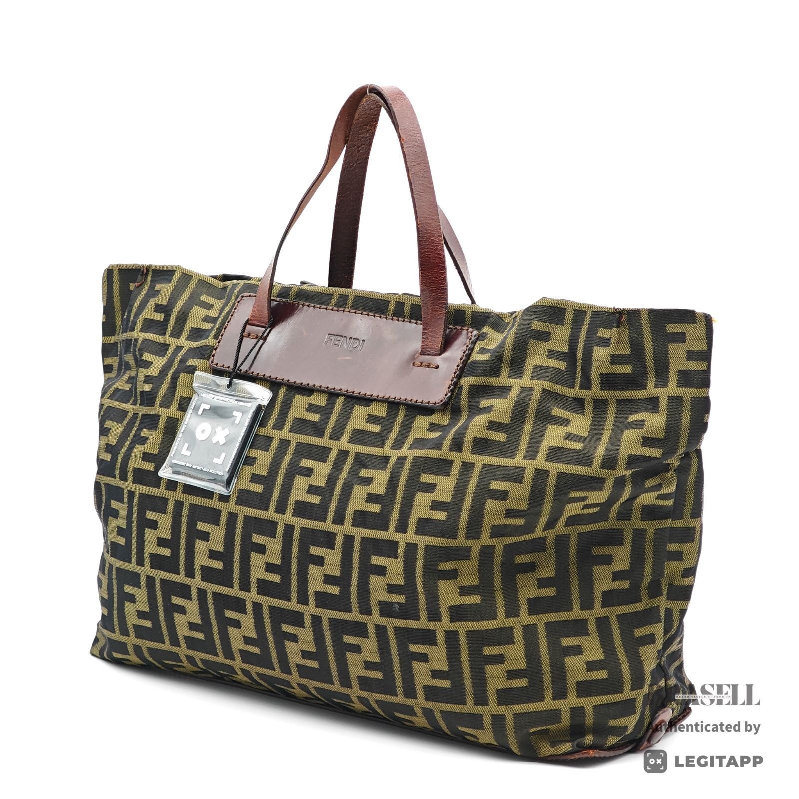 FENDI フェンディ ズッカ柄 トートバッグ ズッカ ズッカ柄 トートバッグ 71-15610-0-981 トートバッグ Nylon ブラウン×ダークブラウン レディース