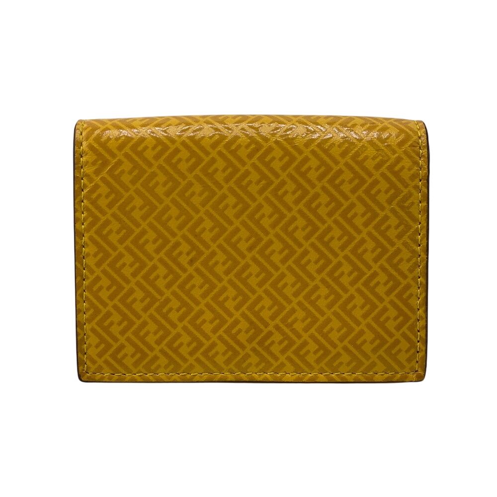 フェンディ FENDI 三つ折り財布 FFロゴ コンパクトウォレット 7M0280 イエロー