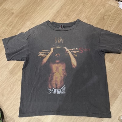 セントマイケル ウィー ライブ ヘル Tシャツ "ブラック"