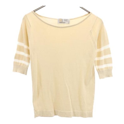 JOHN SMEDLEY ジョンスメドレー 英国製 半袖 カットソー SML ベージュ系