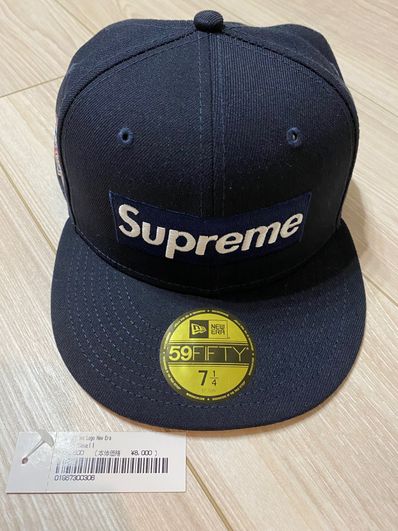 Supreme No Comp Box Logo New Era "Navy"
