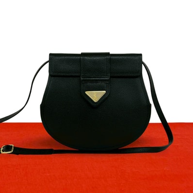 YVES SAINT LAURENT イヴ・サンローラン YSL ロゴ 金具 レザー ショルダーバッグ ブラック
30654