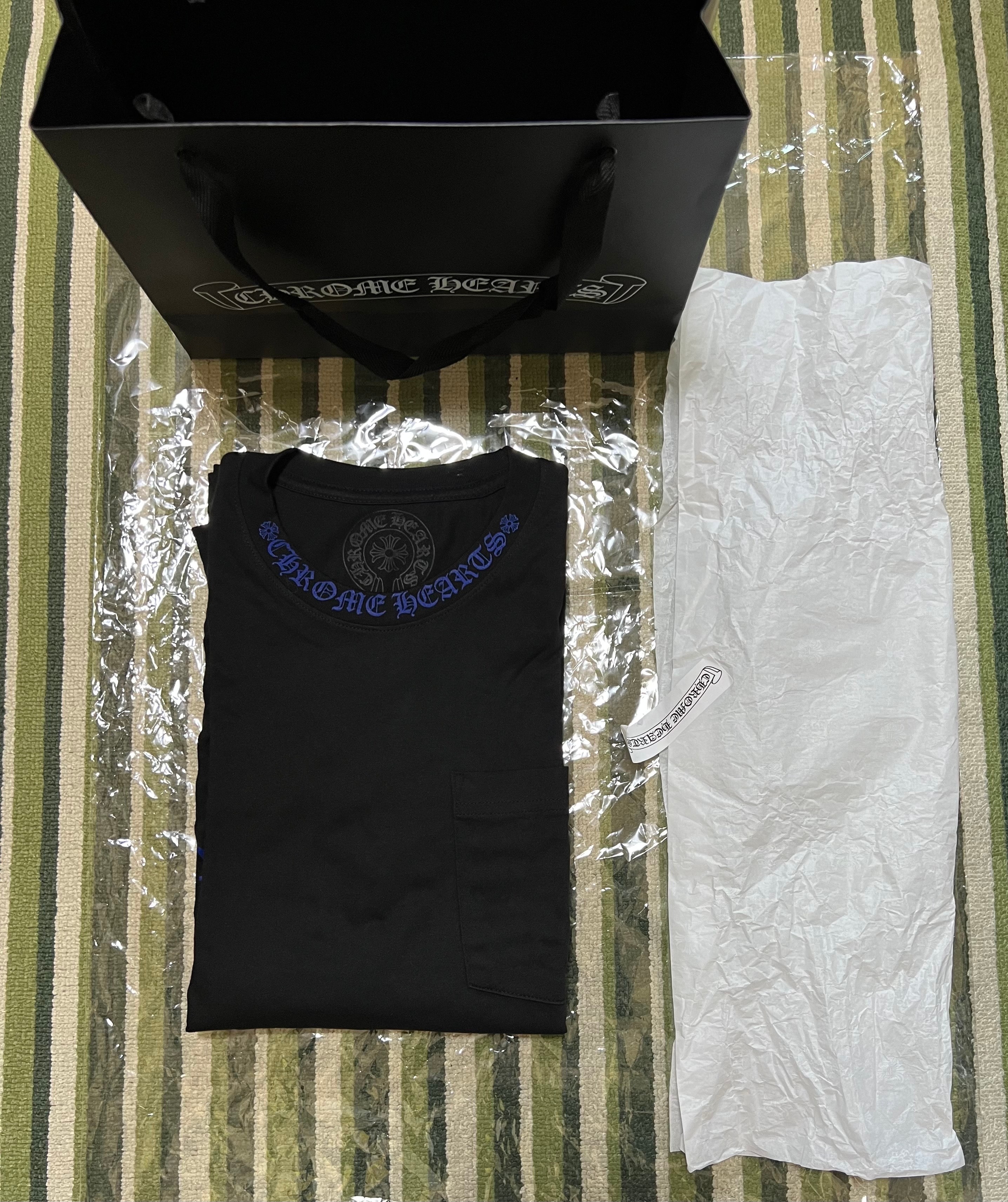 Chrome Hearts Neck Logo Pocket L/S Tee "Black"