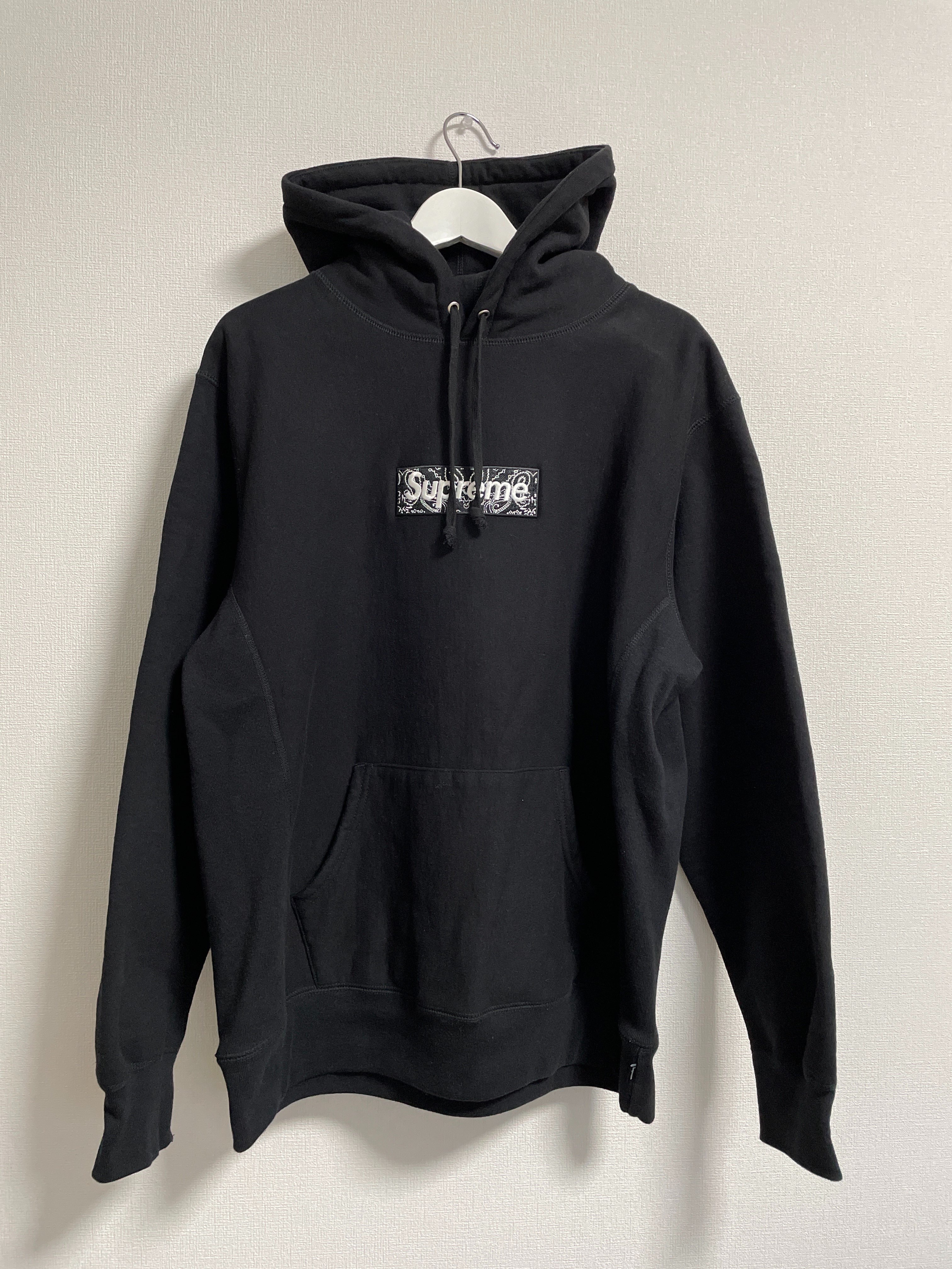 Supreme Bandana Box Logo Hooded Sweatshirt "Black"