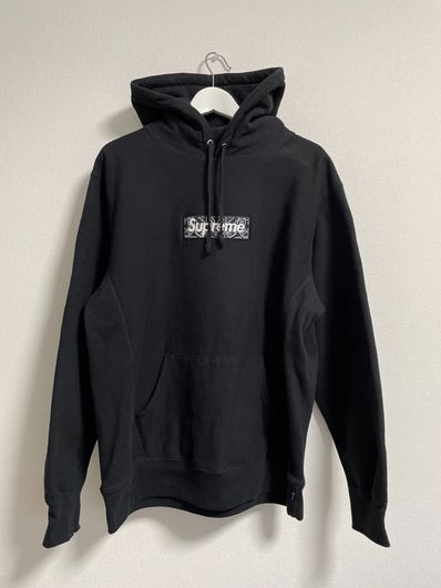 Supreme Bandana Box Logo Hooded Sweatshirt "Black"