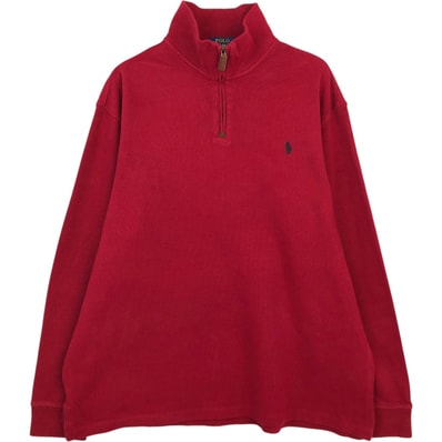 古着 ラルフローレン Ralph Lauren POLO RALPH LAUREN ハーフジップスウェットシャツ トレーナー メンズXL相当/eaa624347