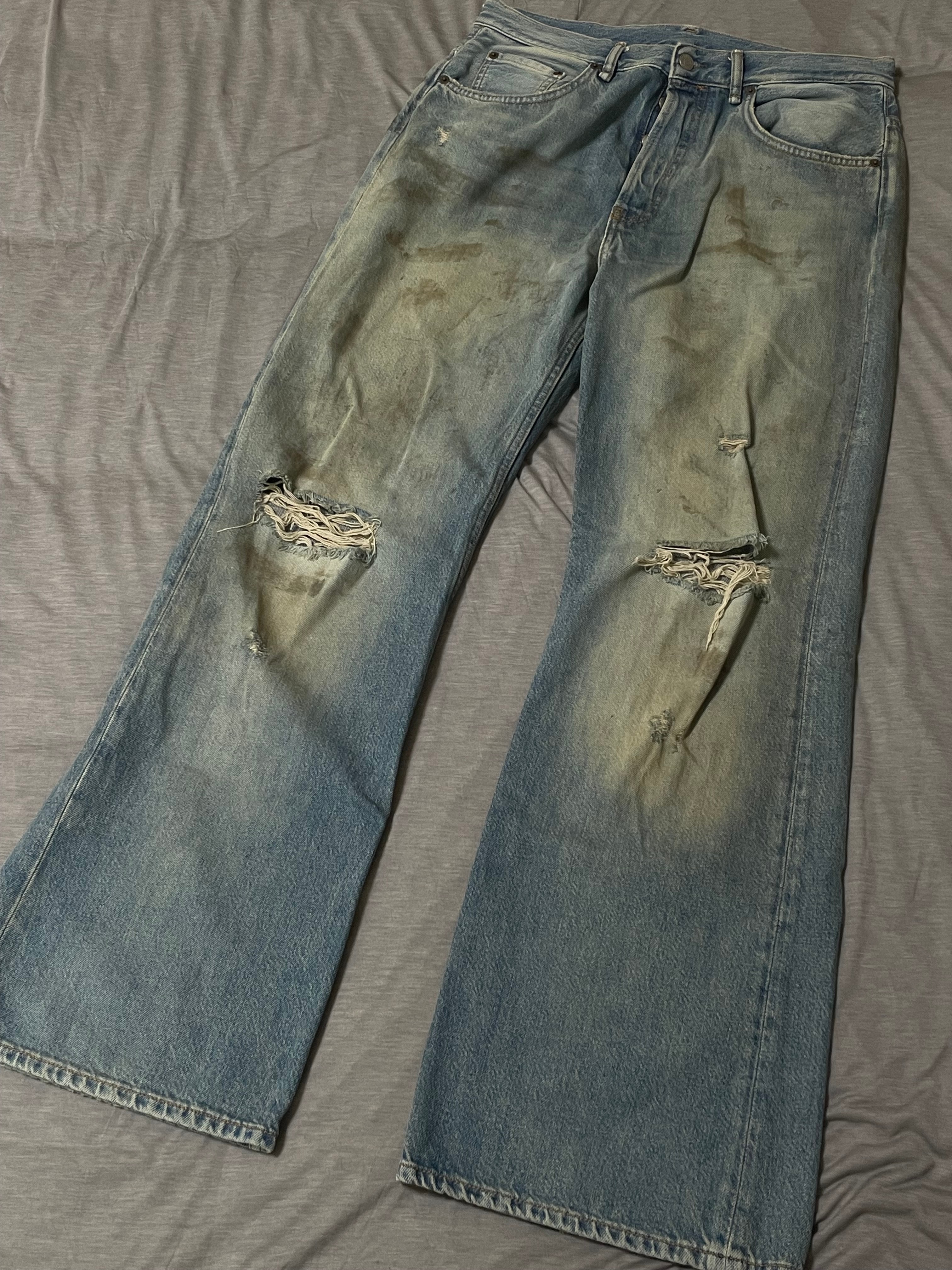Acne Studios Loose Fit Jeans 2021M "Mid blue"