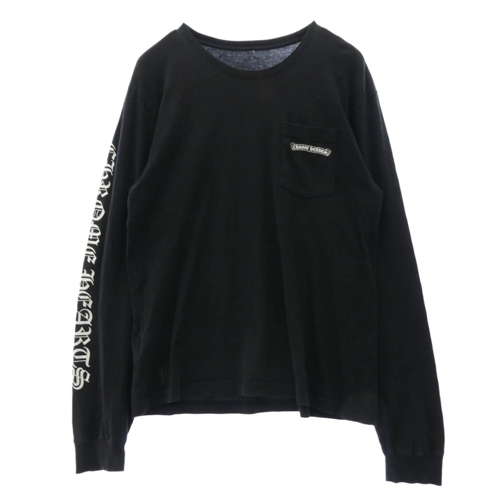 Chrome Hearts CH Scroll Label Fuck You L/S T-Shirt "Black"