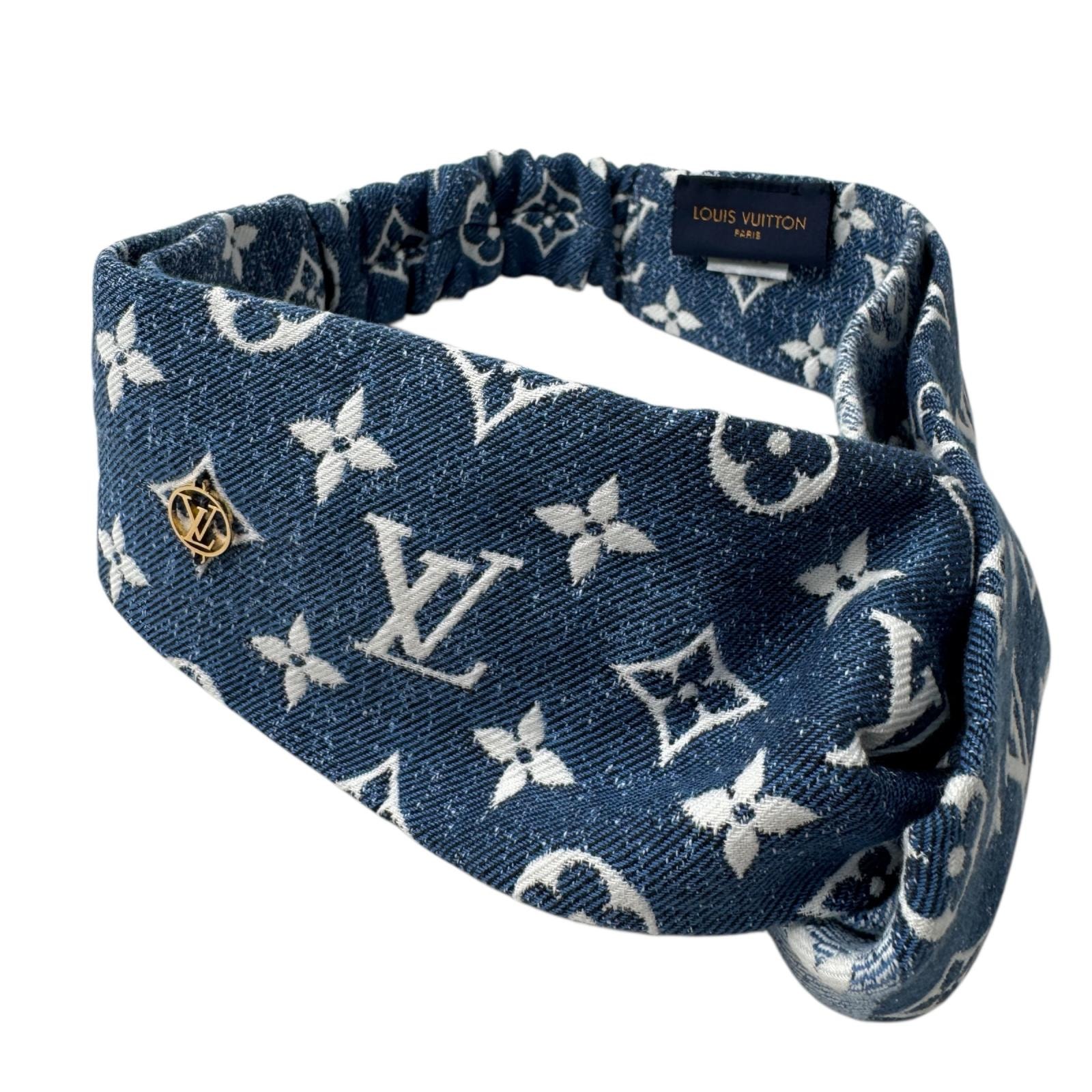 A (未使用に近い)】美品 ルイヴィトン LOUIS VUITTON デニム ブルー