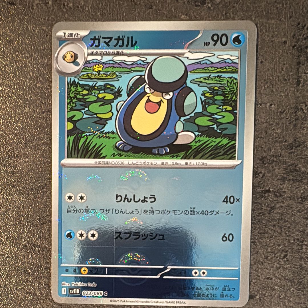ガマガル C :モンスターボールミラー [SV11B 023/086](拡張パック「ブラックボルト」)