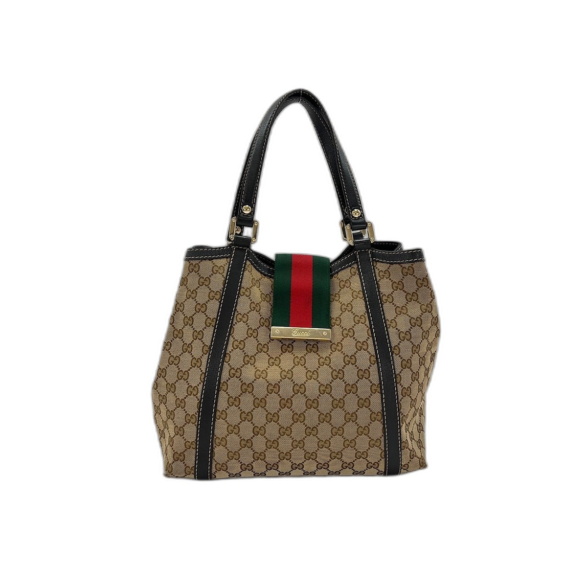 C (やや傷や汚れあり)】グッチ GUCCI GGキャンバス トートバッグ【中古