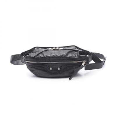 バレンシアガ BALENCIAGA クラシック ネオリフト ウエストバッグ ボディバッグ バッグ レザー メンズ レディース ブラック系 【中古】