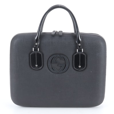 ■極美品 グッチ インターロッキングG 189762 ビジネス バッグ