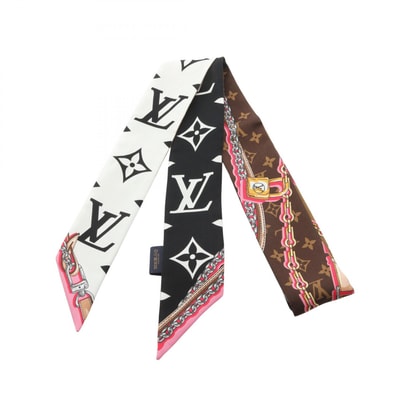 ルイ・ヴィトン LOUIS VUITTON バンドーBB アルティメット ノワール スカーフ 衣料品 シルク レディース ブラック系 / ブラウン系 / マルチカラー M76676 【中古】