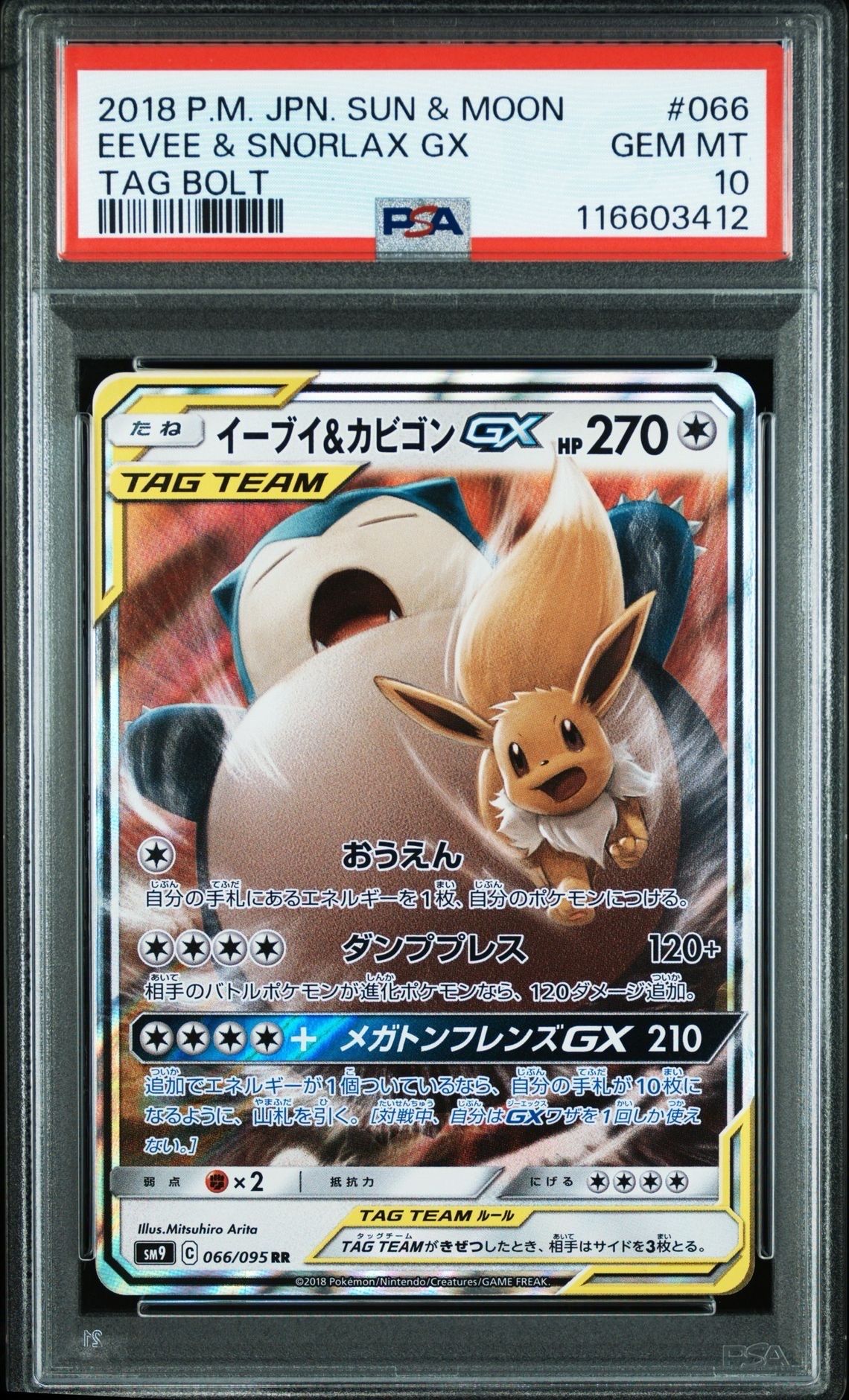 イーブイ&カビゴンGX RR [SM9 066/095](拡張パック「タッグボルト」)