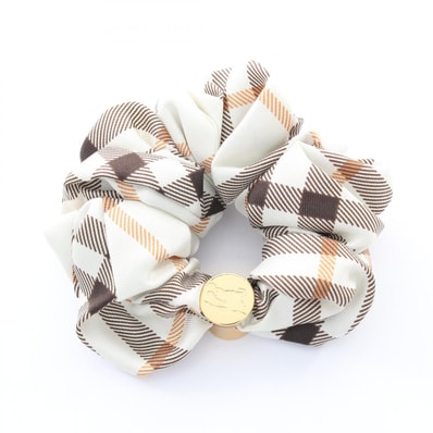 バーバリー BURBERRY シュシュ チェック 衣料品 シルク レディース ホワイト系 / マルチカラー 8119728 【新品】