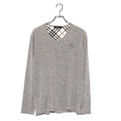BURBERRY BLACK LABEL Vネック 長袖ニット