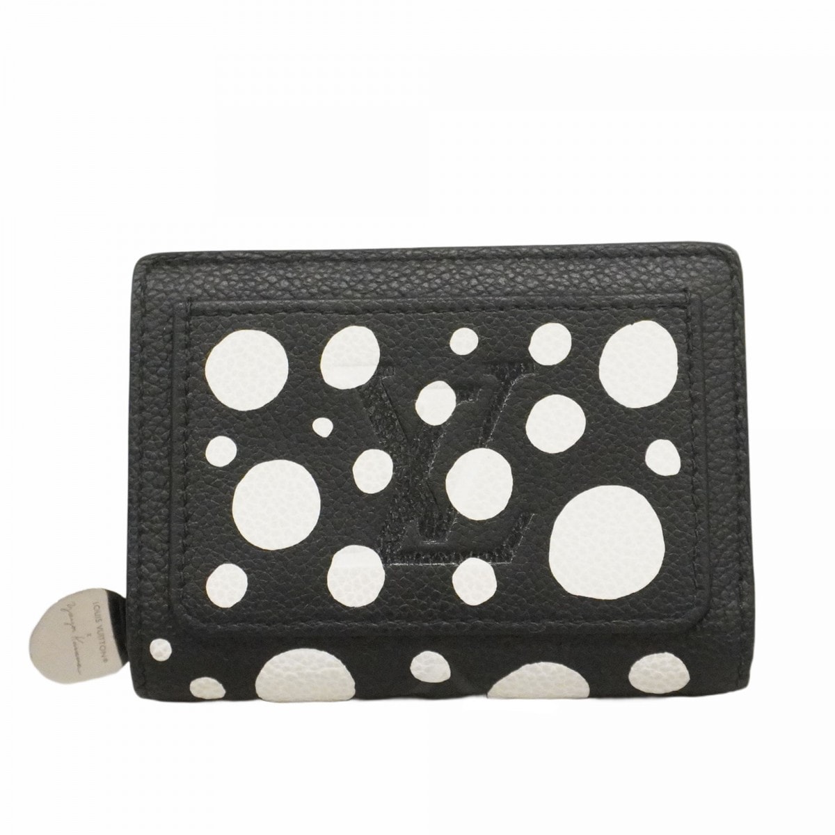 【6da0503】ルイヴィトン 財布 モノグラム・アンプラント LV×YK ポルトフォイユクレア M81907 ノワール ブロン【中古】レディース