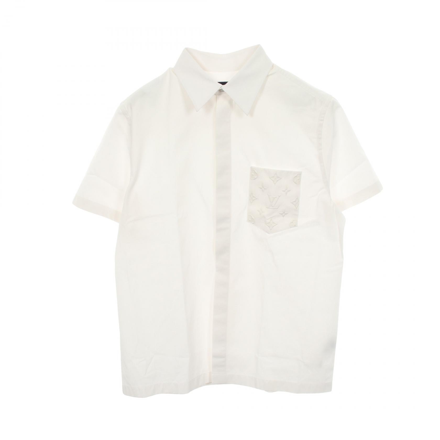 ルイ・ヴィトン LOUIS VUITTON モノグラムポケットショートスリーブ 衣料品 トップス コットン メンズ ホワイト系 1AHVYN 【中古】