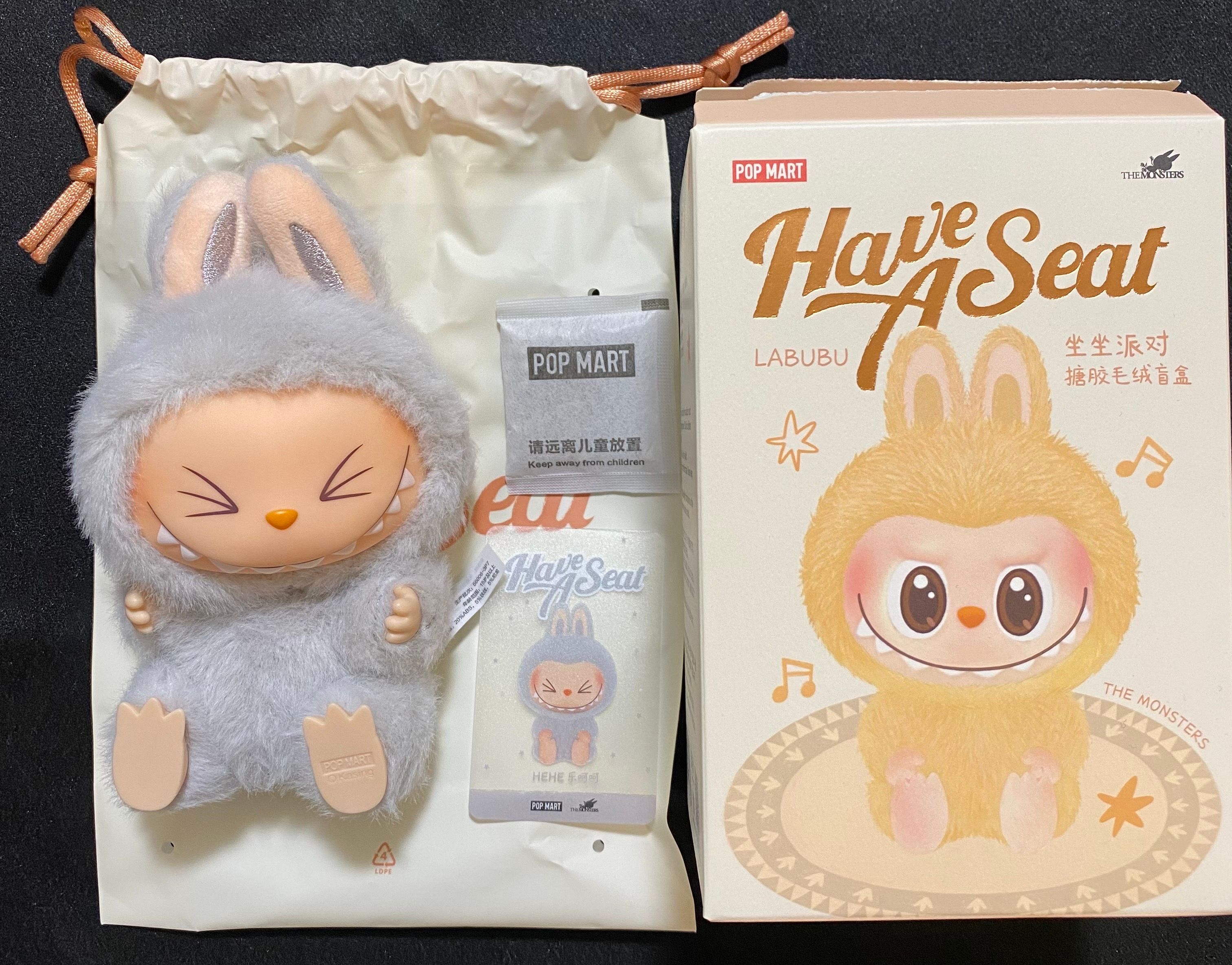 POP MART THE MONSTERS (LABUBU) Have a Seat Plush Series HEHE