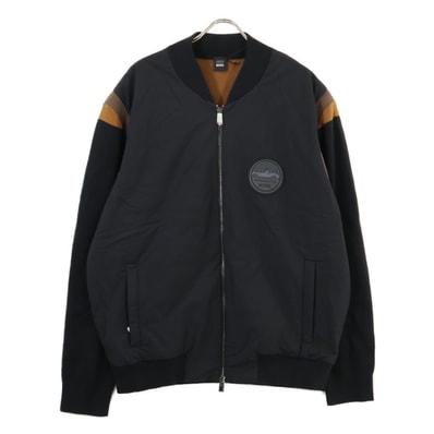 ボス 50496949 ×PORSCHE ブラック 袖切替 ブルゾン XXL